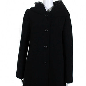 Collezioni Womens Button Up Collared Long Jacket